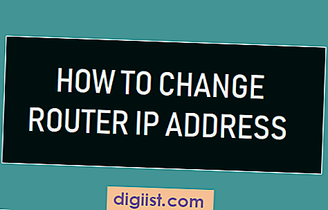 Hur man ändrar router-IP-adress