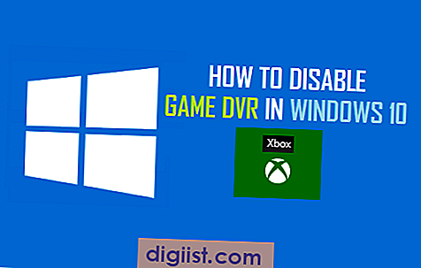 כיצד להשבית DVR משחק ב- Windows 10
