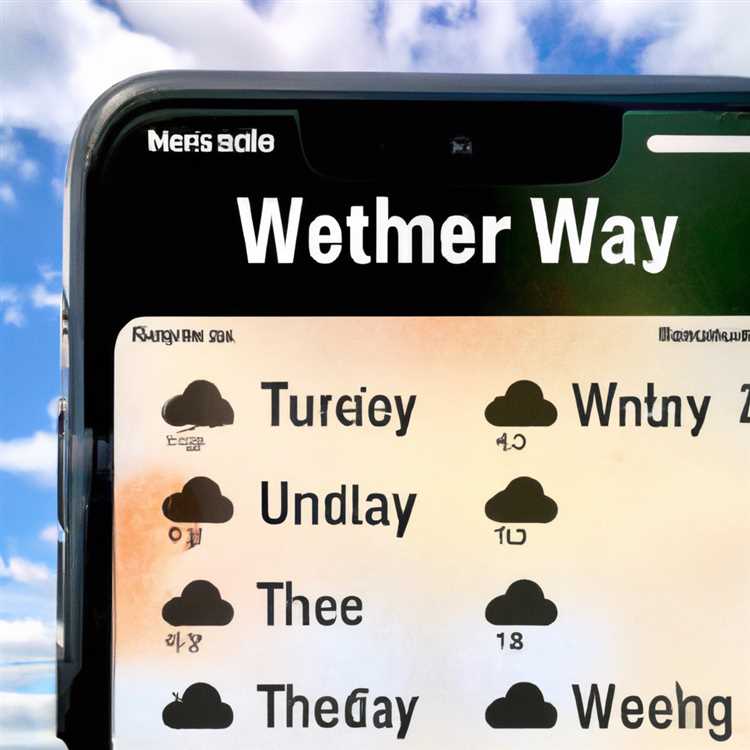 9. Übersichtliche Darstellung des Wetters in der App