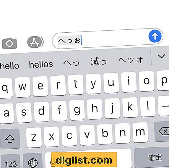 Japans typen op een iPhone