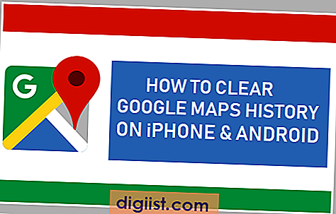 Sådan ryddes Google Maps History på iPhone og Android
