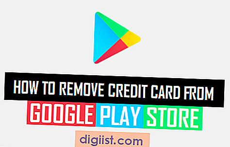 Sådan fjernes kreditkort fra Google Play Store