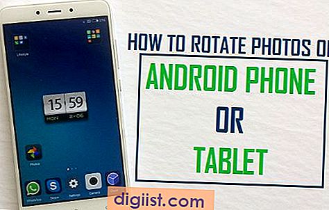 Hur man roterar foton på Android-telefon eller surfplatta