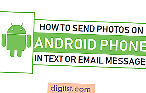 Как да изпращате снимки на Android телефон чрез текст или имейл