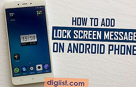 Hoe Lock Screen-bericht op Android-telefoon toe te voegen