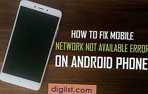 Fixa mobilnätet inte tillgängligt Fel på Android-telefon