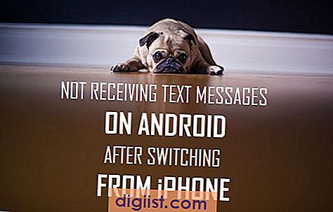 Tar inte emot textmeddelanden på Android efter byte från iPhone