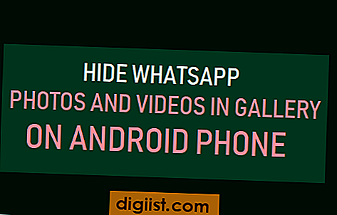Скриване на снимки и видеоклипове на WhatsApp в галерията на Android Phone