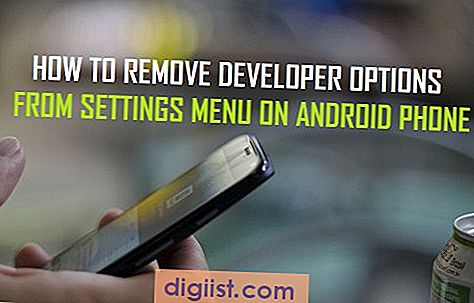 Sådan fjernes udviklerindstillinger fra menuen Indstillinger på Android-telefon
