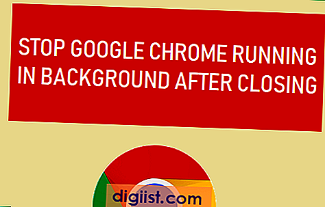 Sluta Google Chrome köras i bakgrunden efter stängning