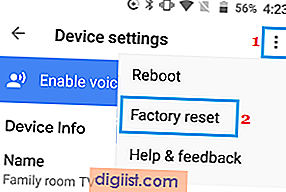 How to Reboot or Factory reset Chromecast