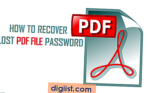 Jak obnovit heslo pro ztracené soubory PDF