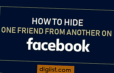Hur man döljer en vän från en annan på Facebook