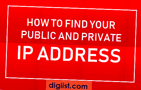 كيف تجد عنوان IP العام والخاص