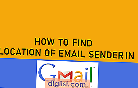 Como encontrar o local do remetente de e-mail no Gmail