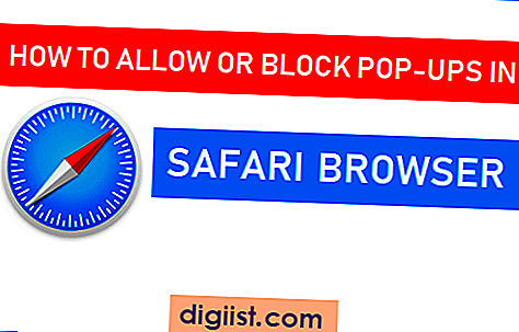 Pop-ups toestaan ​​of blokkeren in Safari Browser