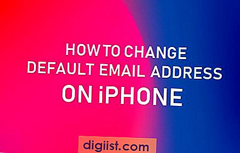 Hur man ändrar standard e-postadress på iPhone