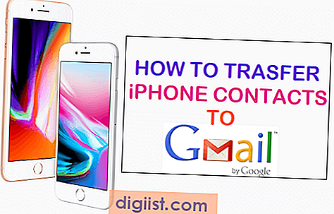Как да прехвърляте iPhone контакти в Gmail