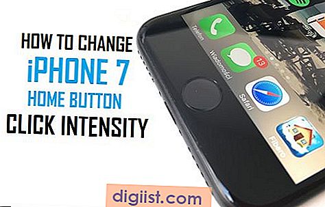 Hur man ändrar iPhone 7 Home-knapp Klicka på intensitet och hastighet