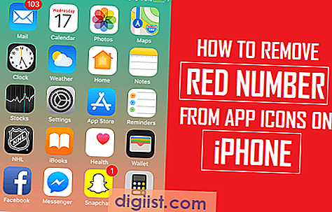 Sådan fjernes det røde nummer fra appikoner på iPhone