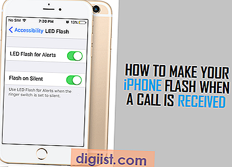 Hur du gör din iPhone flash när ett samtal tas emot