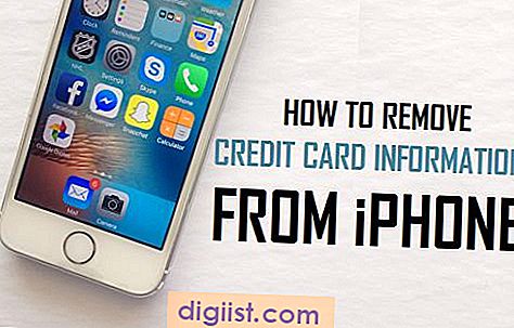 Hur man tar bort kreditkortsinformation från iPhone