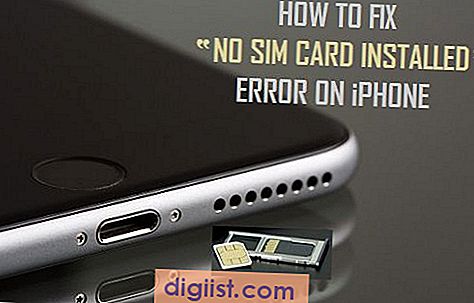 Jak opravit žádnou chybu nainstalovanou SIM kartu na iPhone
