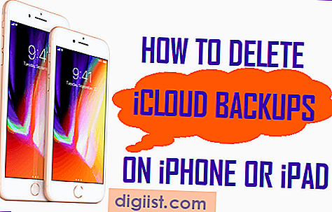 Как да изтриете iCloud архивиране на iPhone или iPad
