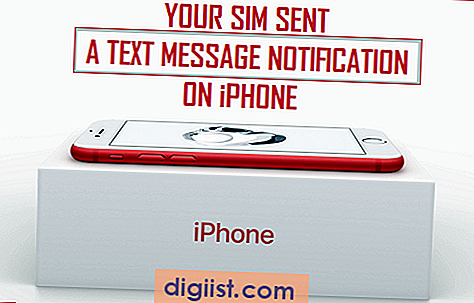 SIM Anda Mengirim Pemberitahuan Pesan Teks pada iPhone