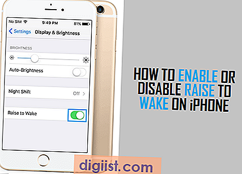 Sådan aktiveres eller deaktiveres Raise to Wake på iPhone
