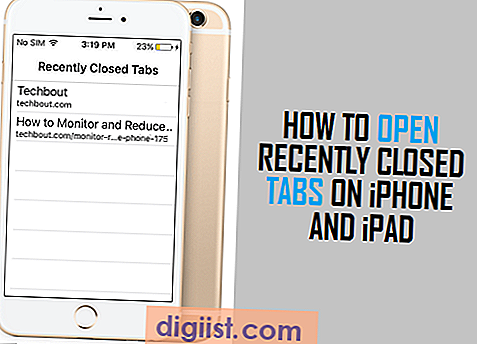 Hur man öppnar nyligen stängda flikar på iPhone och iPad