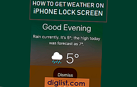 Kako doseči vreme na zaklenjenem zaslonu iPhone