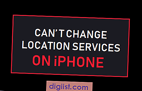 لا يمكن تغيير خدمات الموقع على iPhone