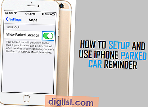 Kako nastaviti in uporabljati iPhone opomnik za parkiran avtomobil