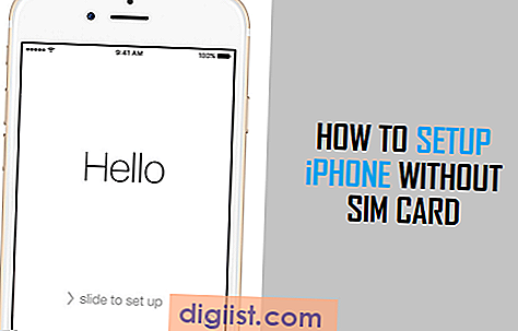 Hur man aktiverar eller ställer in iPhone utan SIM-kort