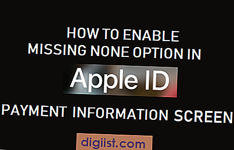 Sådan aktiveres manglende indstillinger på Apple-skærmen for betalingsinformation