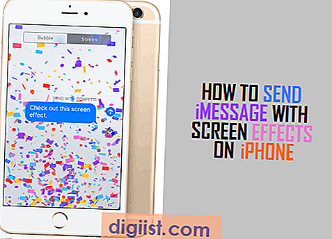 כיצד לשלוח iMessage עם אפקטים של מסך ב- iPhone