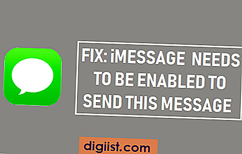Solución: iMessage necesita estar habilitado para enviar este mensaje