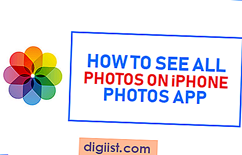 Hoe alle foto's op de iPhone Photos-app te zien