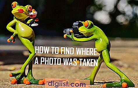 Hur man hittar platsen där ett foto togs