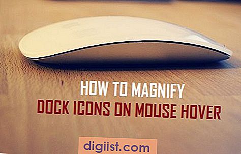 Kako povećati ikone podnožja na pokazivaču miša