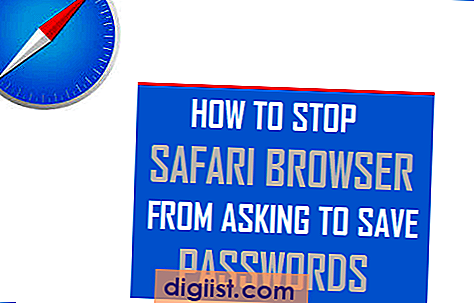 Kako ustaviti brskalnik Safari pred zahtevo za shranjevanje gesel