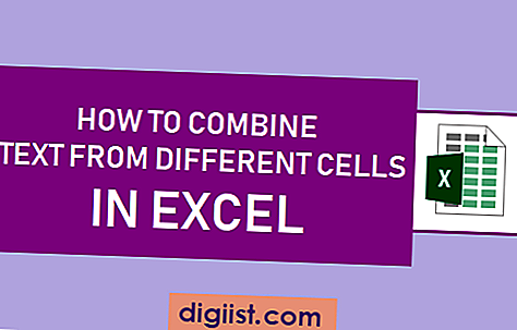 Как да комбинирате текст от различни клетки в Excel