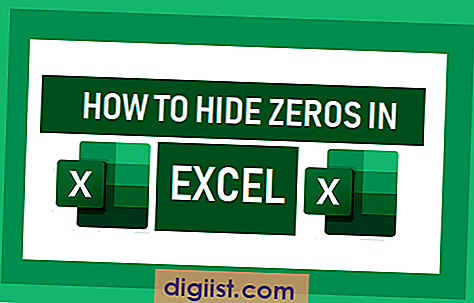 כיצד להסתיר אפס ב- Excel