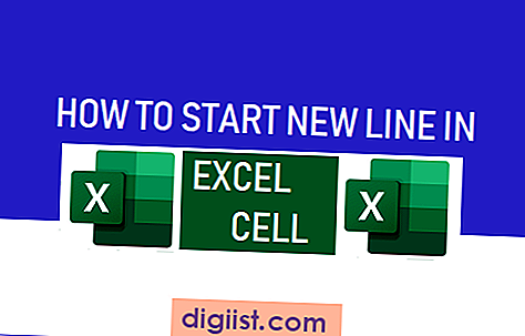 Как да започнете нова линия в Excel Cell