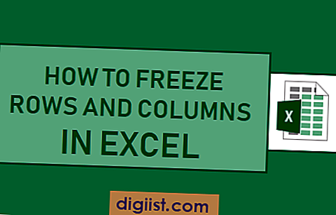 Hur man fryser rader och kolumner i Excel