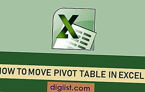 Hur man flyttar pivottabell i Excel