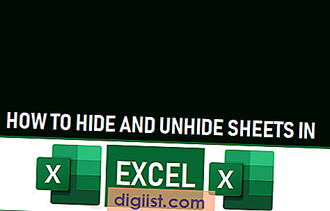 Hur man döljer och döljer ark i Excel