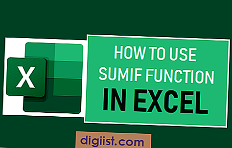 كيفية استخدام SUMIF وظيفة في إكسل