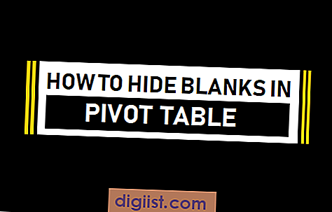 Cara Menyembunyikan Kosong di Tabel Pivot